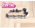 Barbie Name Plaque Cookie Cutter. Barbie Cookie Cutter