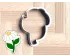Funky Daisy On Stem Cookie Cutter. Flower Cookie Cutter. Summer Cookie Cutter
