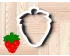 Cute Strawberry Cookie Cutter. Fruit Cookie Cutter. Berry Sweet One Birthday Cookie Cutter 
