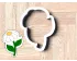 Funky Daisy On Stem Cookie Cutter. Flower Cookie Cutter. Summer Cookie Cutter