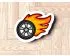 Hot Wheels Cookie Cutter. Tire On Fire Cookie Cutter. Race Car Cookie Cutter. 3D Printed. Baking Gifts. Custom Cookies