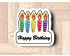 Birthday Candle Plaque Cookie Cutter. Birthday Cookie Cutter