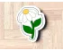 Funky Daisy On Stem Cookie Cutter. Flower Cookie Cutter. Summer Cookie Cutter