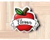 Apple Banner Cookie Cutter. School/Grad Cookie Cutter