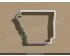 Arkansas State Cookie Cutter. USA Cookie Cutter