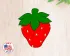 Cute Strawberry Cookie Cutter. Fruit Cookie Cutter. Berry Sweet One Birthday Cookie Cutter 
