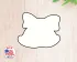 Christmas Jingle Bell With Bow Cookie Cutter. Christmas Cookie Cutter