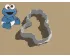 Baby Cookie Monster Cookie Cutter. Cartoon Cookie Cutter. Sesame Street Cookie Cutter
