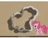 Pinkie Pie Cookie Cutter. My Little Pony Cookie Cutter.  Cartoon Cookie Cutter