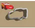 Lightning McQueen Cookie Cutter. Disney Cookie Cutter. Cartoon Cookie Cutter