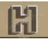 Letter H Cookie Cutter. Alphabet Cookie Cutter