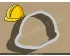 Construction Hat Cookie Cutter. Construction Cookie Cutter