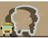 School Bus Front Cookie Cutter. Car Cookie Cutter