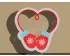 Mitten Heart Plaque Cookie Cutter. Christmas Cookie Cutter