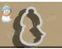 Snowman with Hat  Style 2 Cookie Cutter. Christmas Cookie Cutter