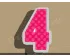 Happy Number Four Cookie Cutter. Number Cookie Cutter