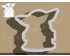 Standing Baby Yoda Cookie Cutter. Star War Cookie Cutter