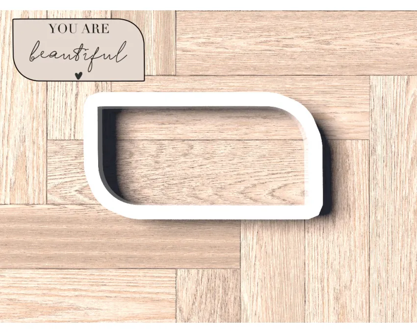 Rounded Rectangle Cookie Cutter. Shapes Cookie Cutter. Boho Style Cookie Cutter
