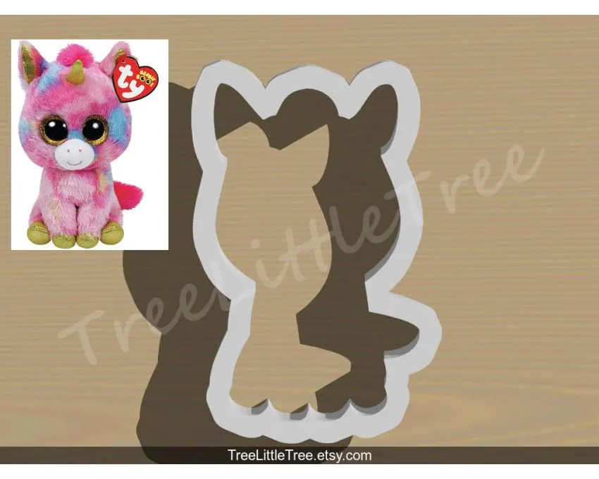 Cute Beanie Boo Cookie Cutter. Toy Cookie Cutter