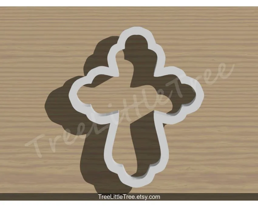 Holy Cross Cookie Cutter. Baby Shower Cookie Cutter