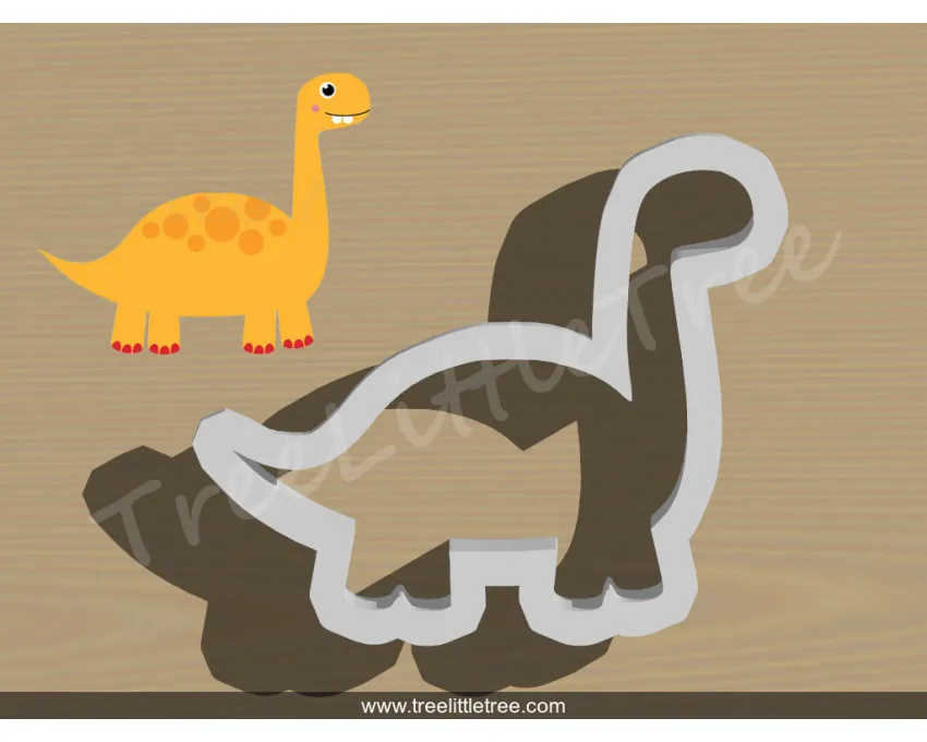 Dinosaur Style 3 Cookie Cutter. Animal Cookie Cutter