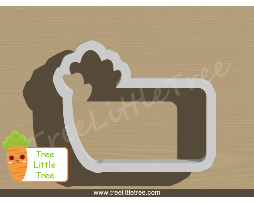 Carrot Plaque Cookie Cutter. Easter Cookie Cutter. Vegetable Cookie Cutter