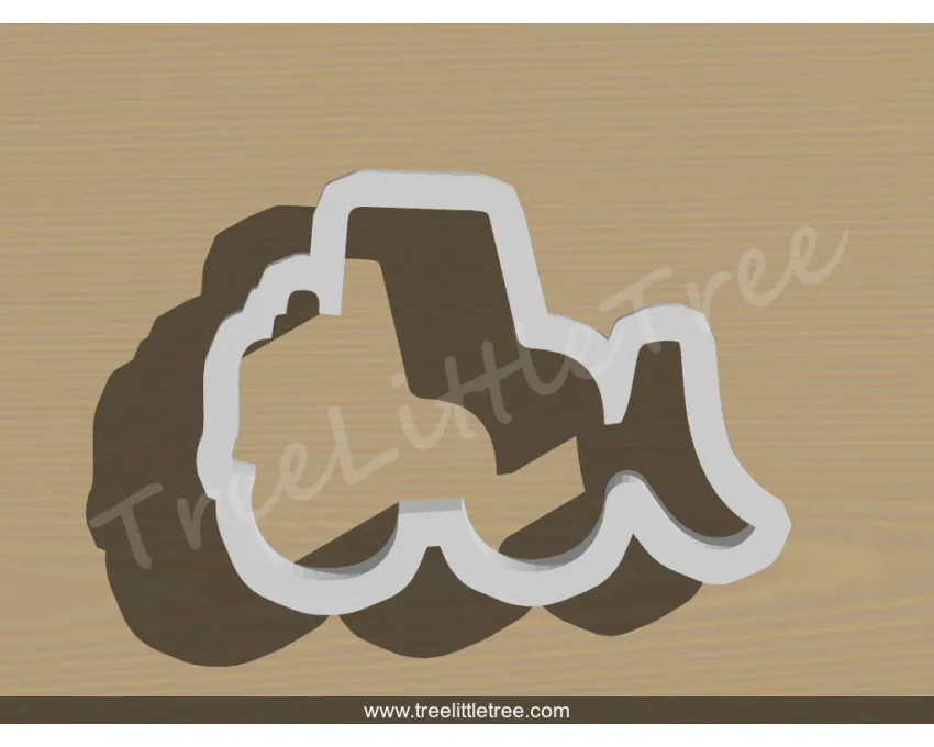 Front Load Truck Cookie Cutter. Car Cookie Cutter. Construction Truck Cookie Cutter