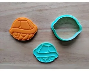 Turtle Shell Cookie Cutter and Stamp Set