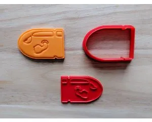 Rocket Bomb Cookie Cutter and Stamp Set