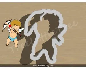 Dabbing Cupid Cookie Cutter