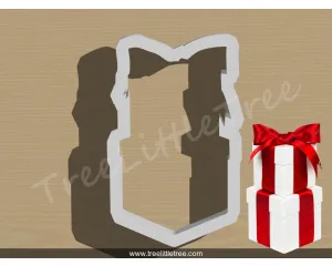 Gift Box Style 2 Cookie Cutter. 