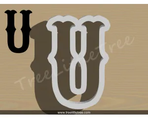 Carnival Letter V Cookie Cutter.