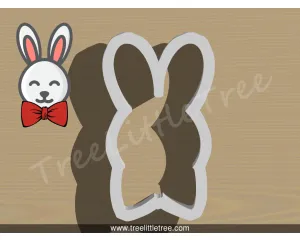Happy Bunny Plaque Cookie Cutter
