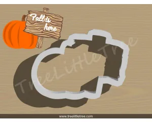 Pumpkin Banner Cookie Cutter.