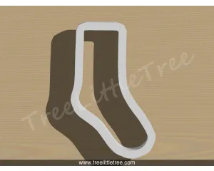 Sock Style 1 Cookie Cutter.