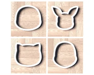 Pokemon Head Collection Cookie Cutter