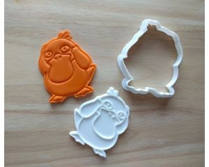 Psyduck Cookie Cutter and Stamp Set