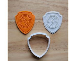 Tracker Paw Patrol Cookie Cutter and Stamp Set