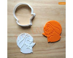 Chikorita Cookie Cutter and Stamp Set
