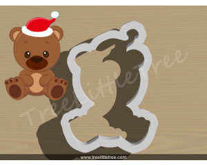 Christmas Winnie the Pooh Head Cookie Cutter.
