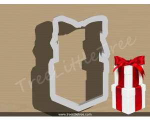 Gift Box Style 2 Cookie Cutter. 