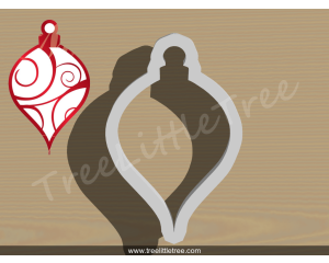 Christmas Ornament Style 1 Cookie Cutter.