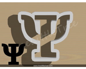 Greek Letter Chi Cookie Cutter. 