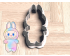 Labubu Cookie Cutter. POP Mart Cookie Cutter. Toy Cookie Cutter