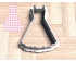 Barbie Dress Cookie Cutter. Pinafore Dress Cookie Cutter. Pink Gingham Dress Cookie Cutter