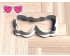 Barbie Sunglasses Cookie Cutter. Barbie Cookie Cutter. Girl Sunglasses Cookie Cutter