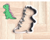 Dinosaur Cookie Cutter. Animal Cookie Cutter