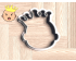 Baby With Crown Cookie Cutter. Baby Shower Cookie Cutter