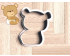 Baby  Bear Cookie Cutter. Cartoon Cookie Cutter