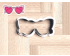 Barbie Sunglasses Cookie Cutter. Barbie Cookie Cutter. Girl Sunglasses Cookie Cutter